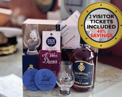 HMY Britannia Whisky Hamper with Two Admissions Tickets