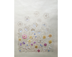 'The centre… is the zone of absolute reality.' Mircea Eliade. Geomtery of Flowers and Miniature Painting  by Laura Taylor