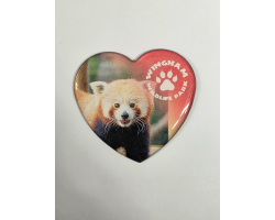 WWP Heart Magnet - Red Panda