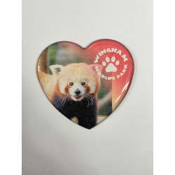WWP Heart Magnet - Red Panda