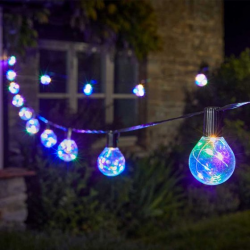 PROMO! Plug-In 10 Firefly Festoon Lights - Multicolour