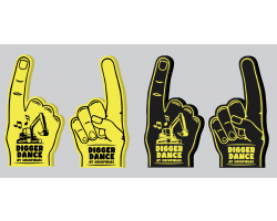 Digger Dance Foam Finger £6 each or 2 x £10 Mix and Match (Online offer only)
