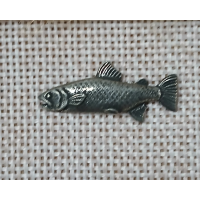Trout pin badge