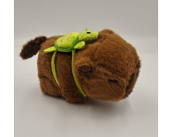 Brown Capybara with Turtle Snapband
