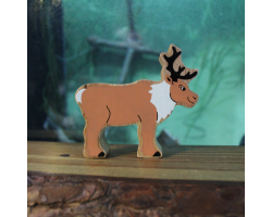 Wooden Reindeer figure