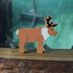 Wooden Reindeer figure