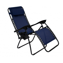 Royale Relaxer Reclining Chair-Navy Blue