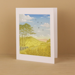 The Old Wall Greeting Card - Steve Manning