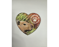 WWP Heart Magnet - Capybara