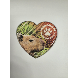 WWP Heart Magnet - Capybara