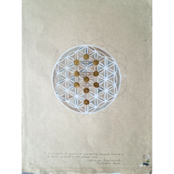 Flower of Life with Kababalah Tree of Life by Laura Tatylor