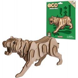 Eco 3D wooden puzzle - Tiger