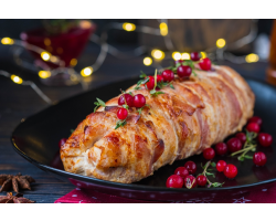 Stuffed Turkey Breast Wrapped in Bacon Medium Approx 3 - 4 kg