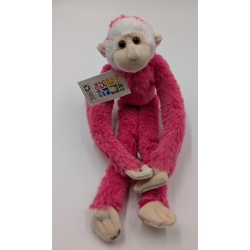 Petjes Cute Hangers Pink Monkey 33cm