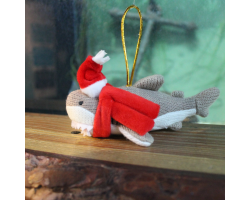 Knitted Shark Christmas Decoration