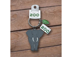 Elephant Metal Key Ring
