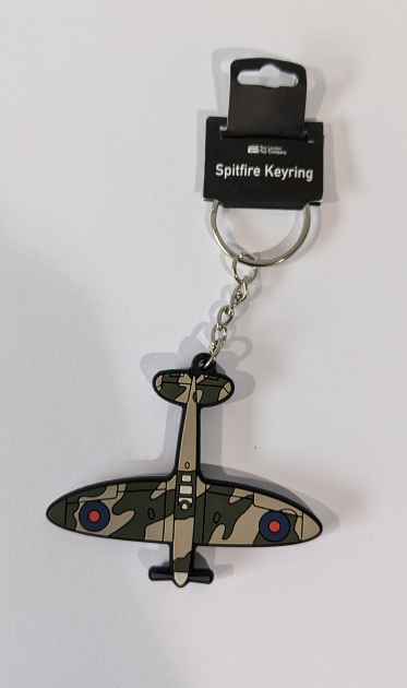 WW2 Spitfire RAF Fighter Aircraft Metal Enamel Keyring Battle Of Britain Plane E - Foto 5