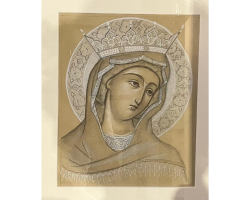 Cartoon for the Icon of Regina Caeli