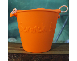 Orange silicone bucket