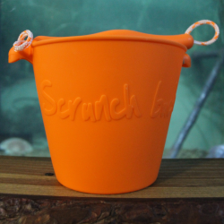 Orange silicone bucket