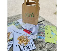 Children's Seasonal Activity Bag: 2 trails, duck food, colouring pencils, Match Box trail, little prize