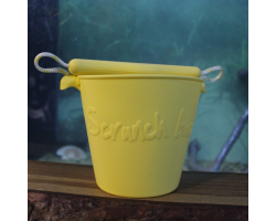 Yellow silicone bucket