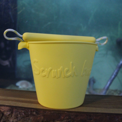 Yellow silicone bucket