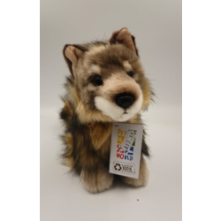 Petjes Brown Wolf Sitting 20cm