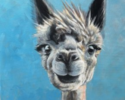 Happy Alpaca Greeting Card