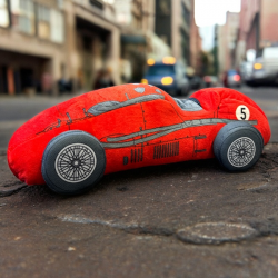 Red Vintage Racing Car Plush