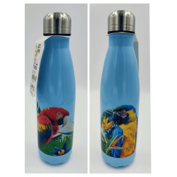 Petjes Warm/Cold Bottle Parrot Blue 500ml