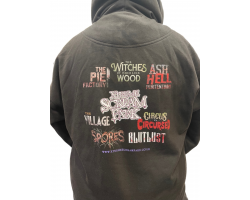 Black Multi Attraction Logo Hoodie: 4 Extra Large