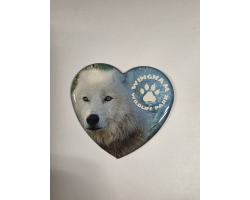 WWP Heart Magnet - Wolf