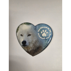 WWP Heart Magnet - Wolf