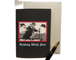 Resting Witch Face Card