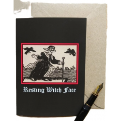 Resting Witch Face Card