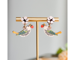 Strawberry Thief Earrings