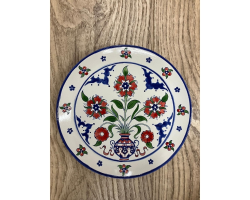 Iznik Style Plate with Flowers