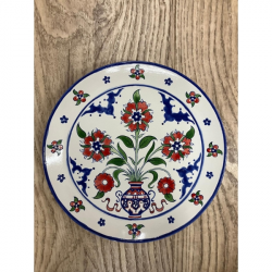 Iznik Style Plate with Flowers