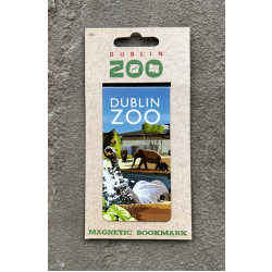 a rectangle magnetic bookmark displaying elephants in their habitat.