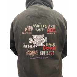 Black Multi Attraction Logo Hoodie: 3 Extra Large