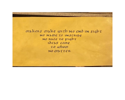 Makers Poem by Frederick Dodson