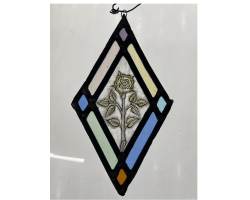Rose  Quarry Tile by Sue Mansfield