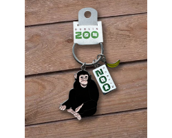 Chimp Metal Key Ring