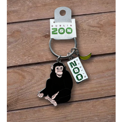 Chimp Metal Key Ring