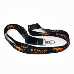 BCS Black/Orange Lanyard