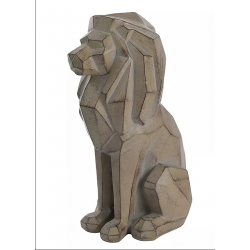 Geometric Sitting Lion