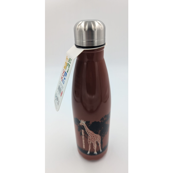 Petjes Warm/Cold Bottle Giraffe Brown 500ml