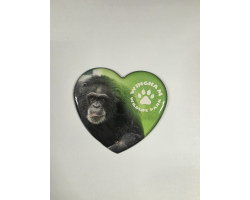 WWP Heart Magnet - Chimp