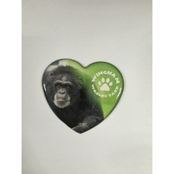 WWP Heart Magnet - Chimp